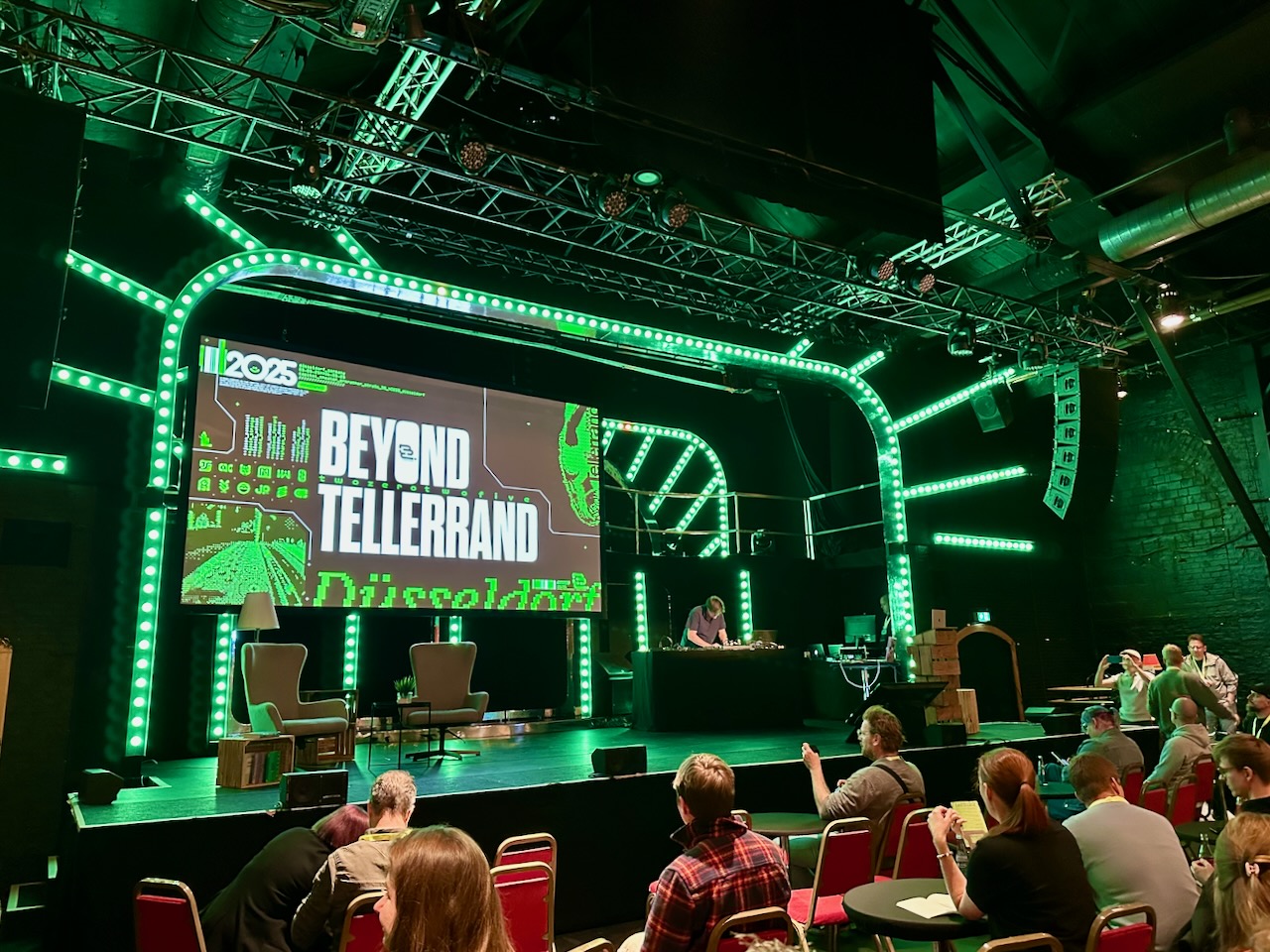 Conference stage before opening session