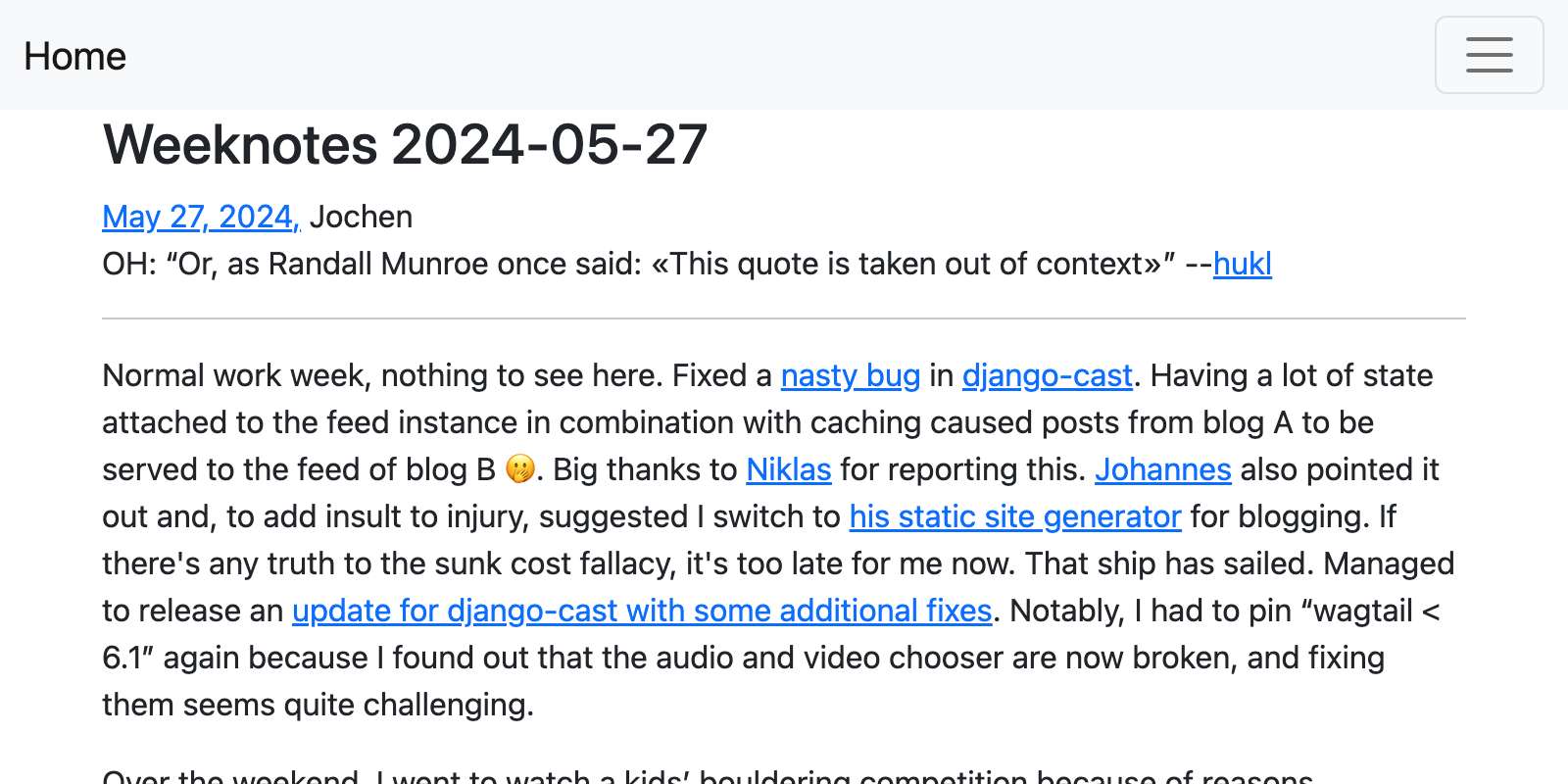 Screenshot of the post as cover image